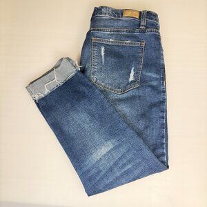 Supplies Distressed Ankle Jeans - SUPER comfy - size 12